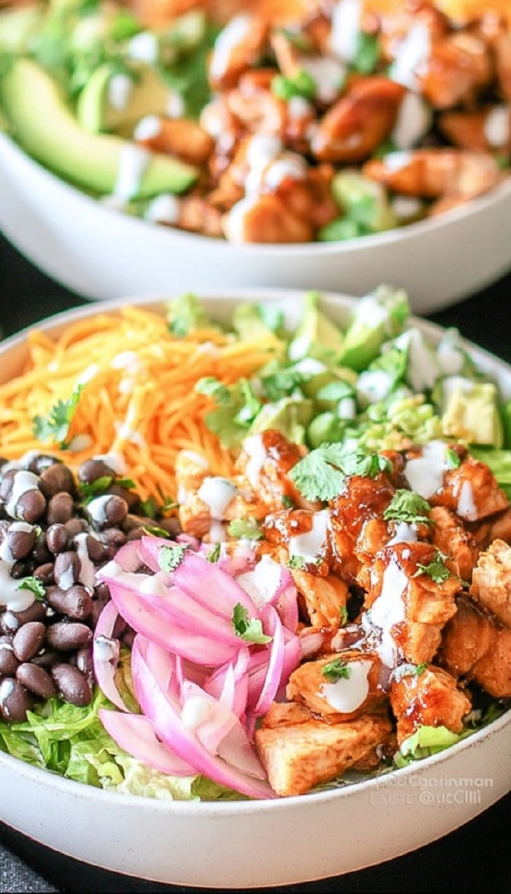 Honey BBQ Chicken Bowls