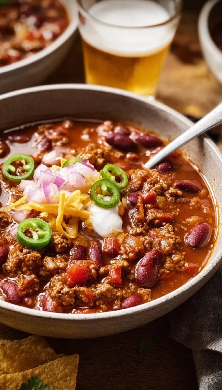 How to Make Homemade Chili Recipe (Ground Beef and Beans)