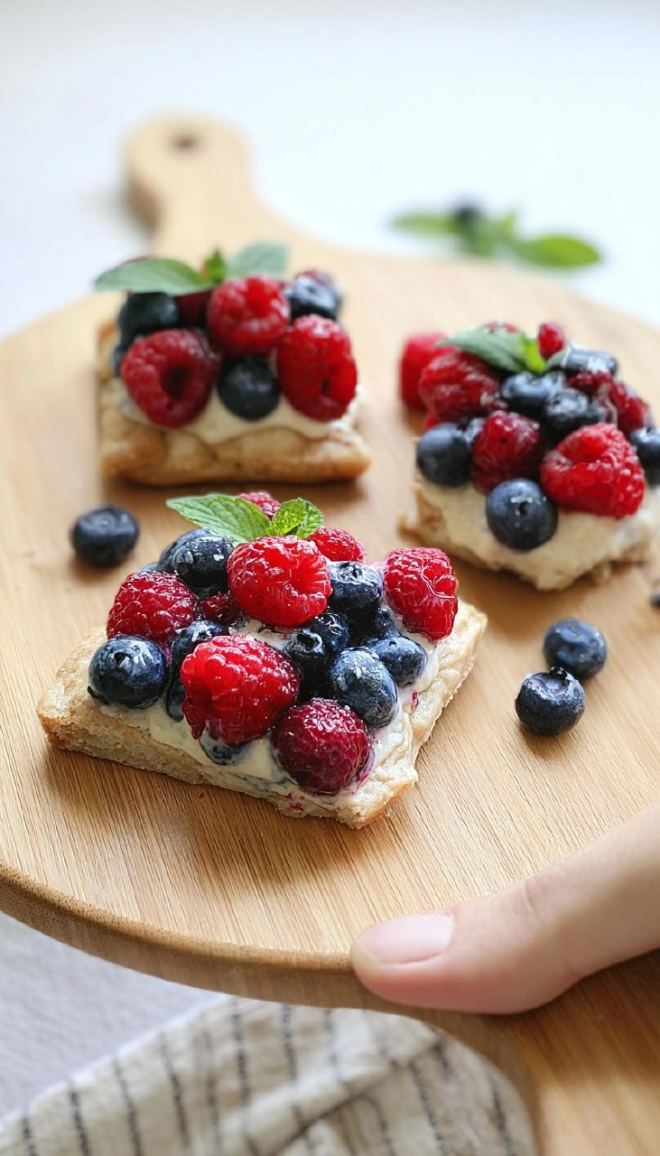 Red, White, and Blue Berry Dessert Bites