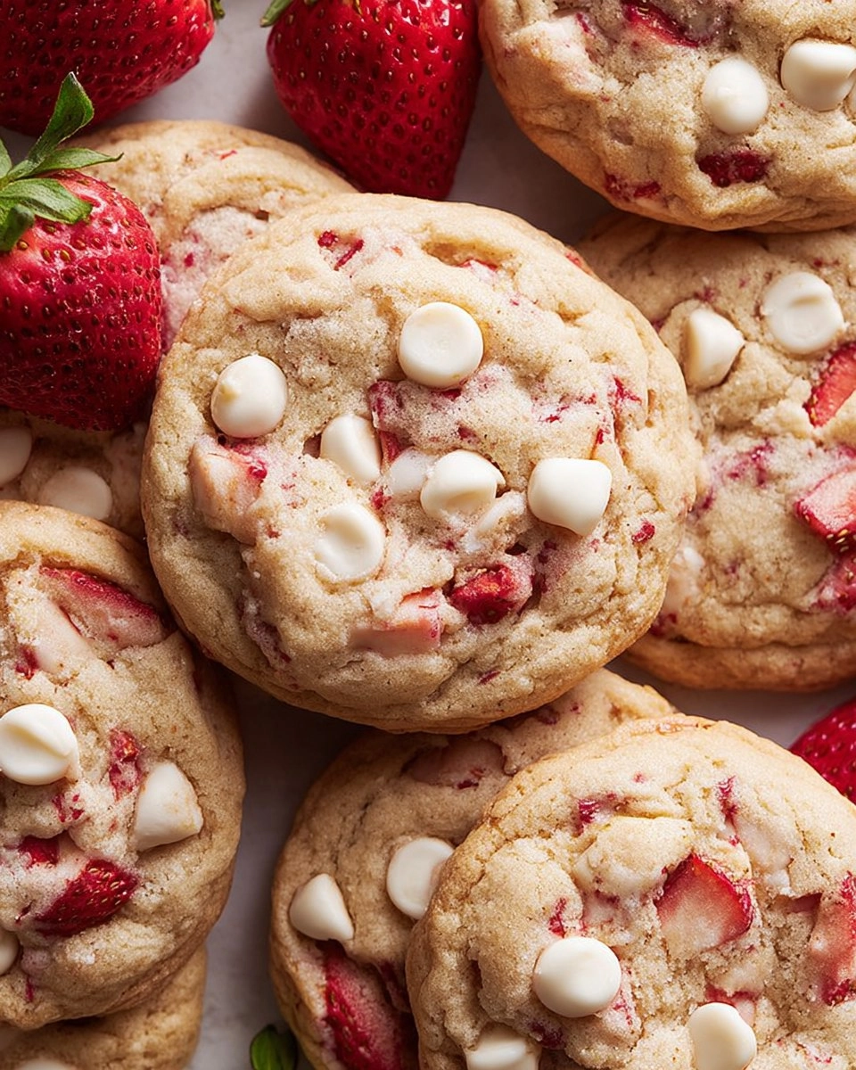 Strawberries and Cream Cookies (The Best Strawberry Flavor!) 3 Strawberries-and-Cream-Cookies-The-Best-Strawberry-Flavor-Recipe