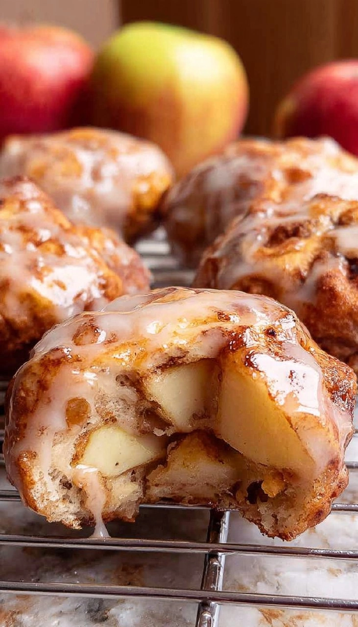 Air Fryer Apple Fritters (With Glaze) 105 Air Fryer Apple Fritters (With Glaze)