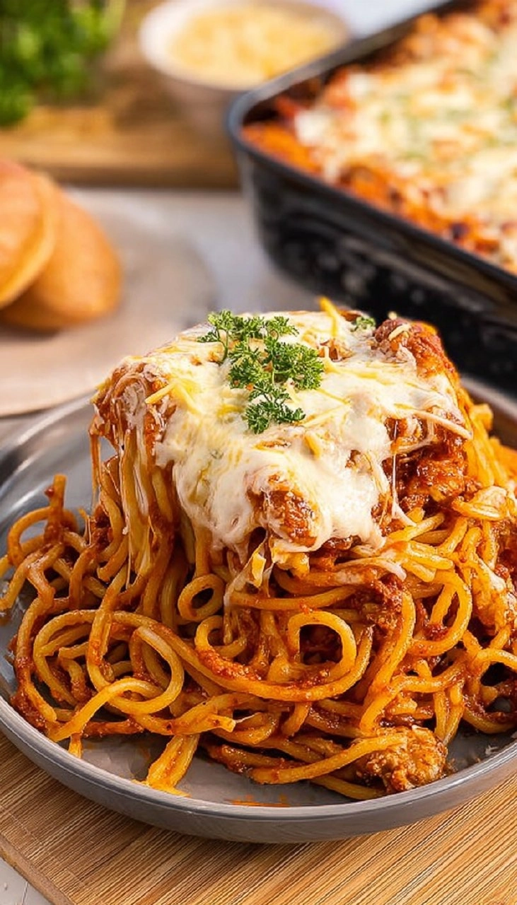 Baked Spaghetti with Cream Cheese
