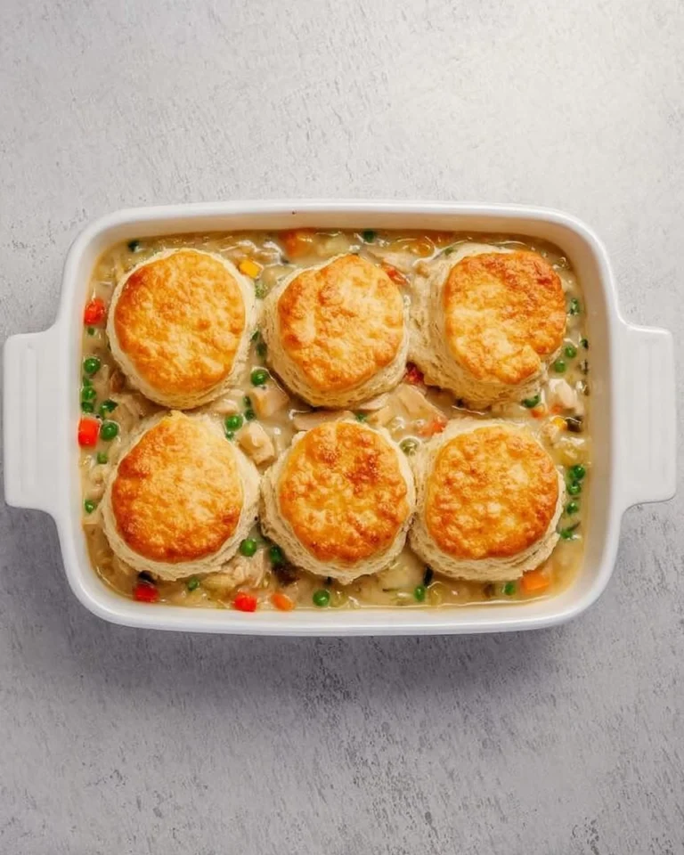 Chicken Pot Pie Casserole With Biscuits 118 Chicken-Pot-Pie-Casserole-With-Biscuits-Recipe