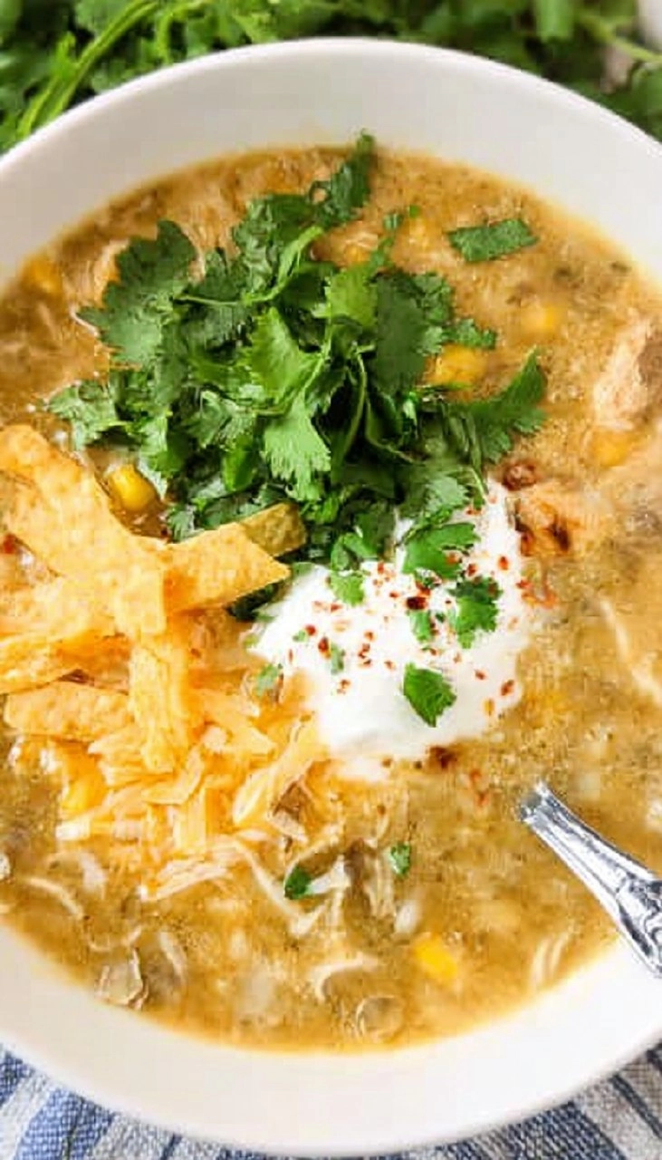 Green Chile Chicken Enchilada Soup