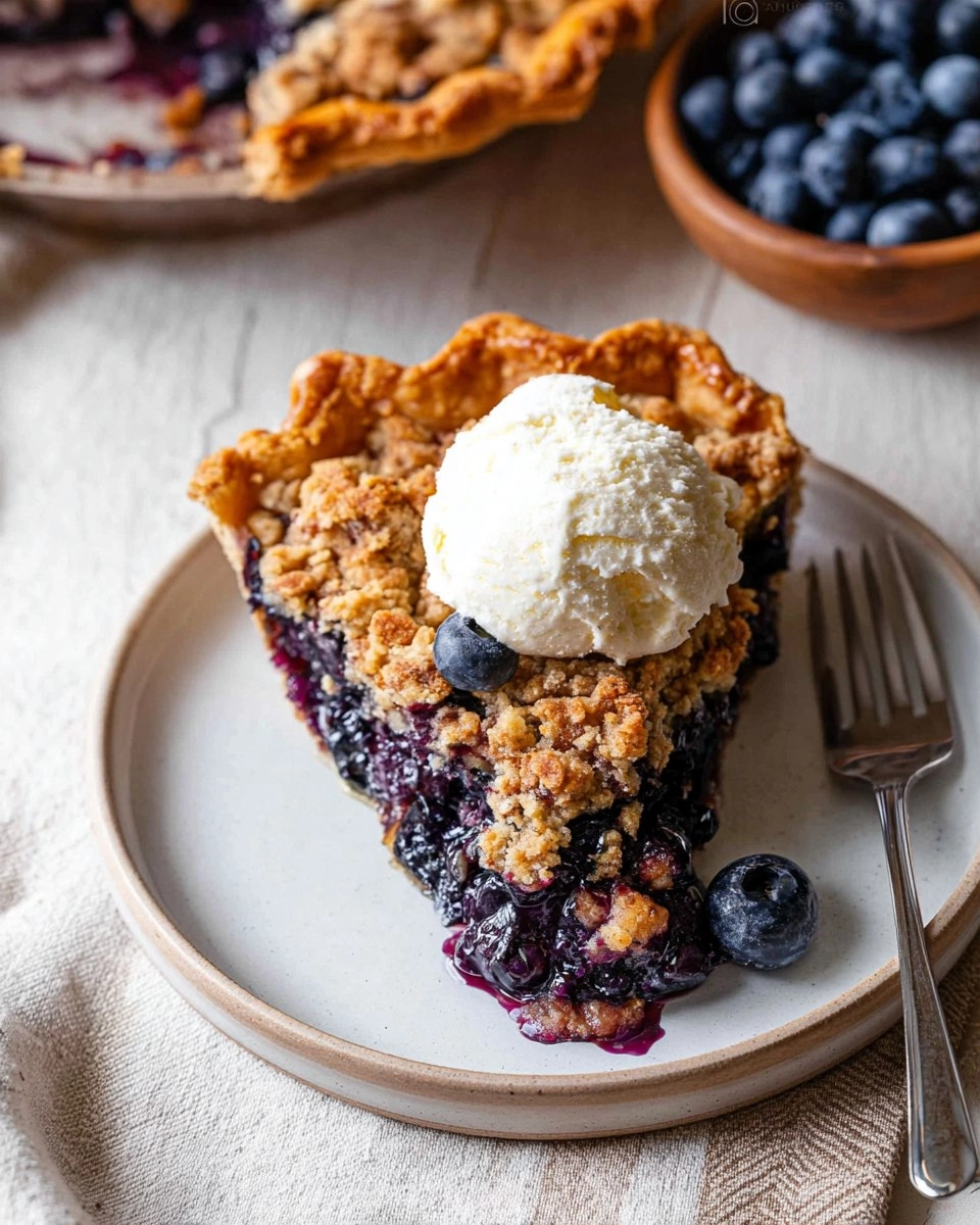 Blueberry Crumble Pie 124 Blueberry Crumble Pie