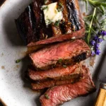 Marinated-Venison-Steak-with-Garlic-Herb-Butter-Recipe