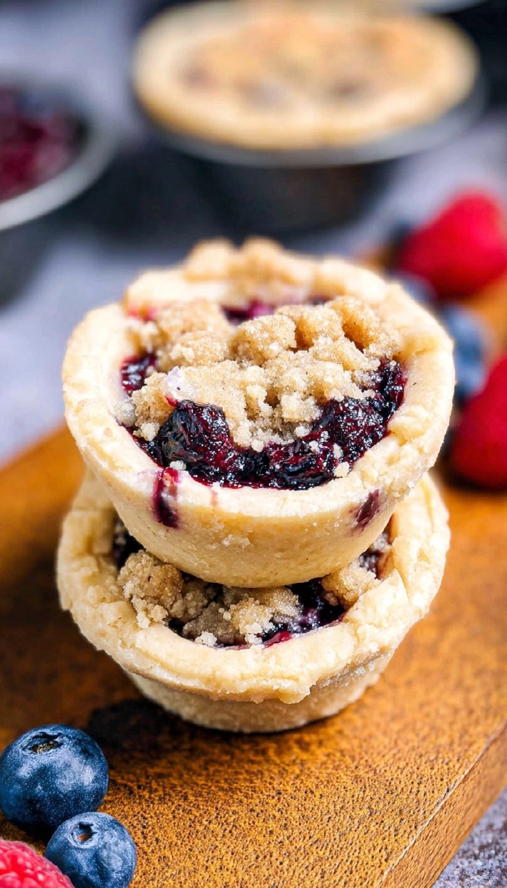 Mini Pies (Berry Crumble Pies) 105 Mini Pies (Berry Crumble Pies)