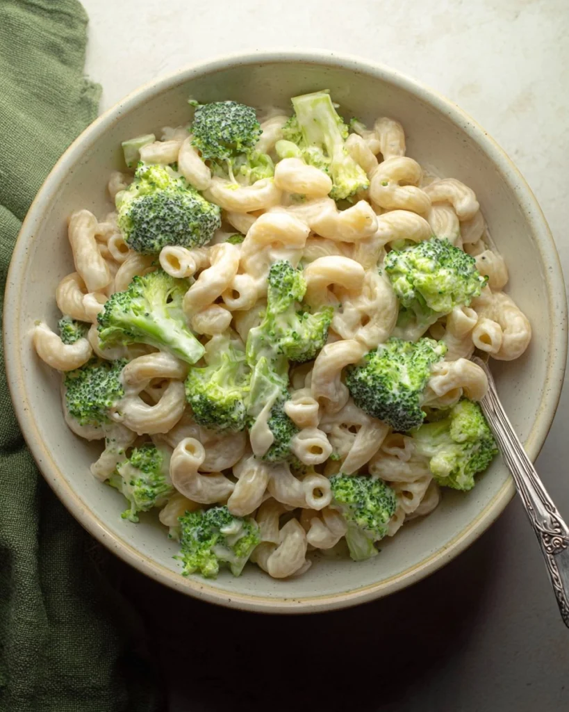 Sharp-White-Mac-and-Cheese-with-Broccoli-High-Protein-Recipe
