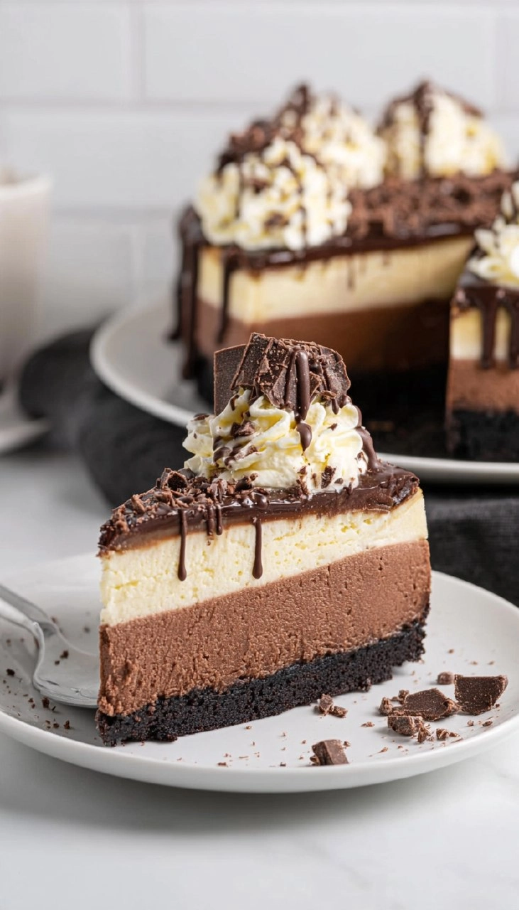 Triple Chocolate Cheesecake 110 Triple Chocolate Cheesecake